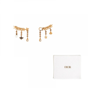 Серьги-гвоздики Metal DIOR, золото