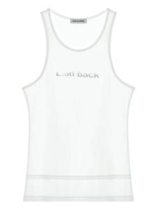 Топ с графичным принтом Low Classic, белый