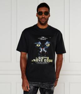 Футболка HUGO Dargex Loose fit, черный