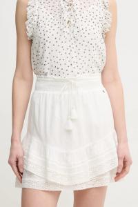 Хлопковая юбка ELENA Pepe Jeans, белый