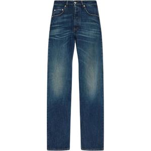 Джинсы с зауженным кроем MM6 Maison Margiela, синий