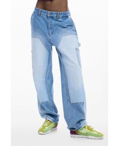 Мужские джинсовые брюки с нашивками Desigual, Medium blue