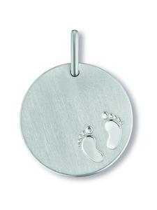 ONE ELEMENT Гравированная подвеска в виде младенца из серебра 925 пробы, диаметр 18,0 мм