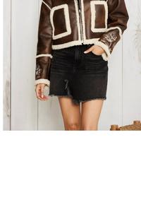 Коричневая шуба из овчины Silas DRIFTWOOD