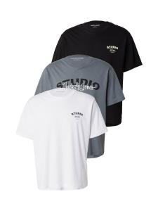 Рубашка JACK & JONES JJYUKI, серый/черный/белый