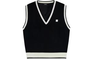 Вязаный майка с металлической деталью Logo WE11DONE, черный