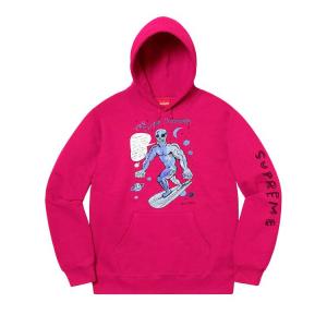 Толстовка Supreme x Daniel Johnson Hooded Sweatshirt, Fushsia