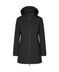 Черная парка "Рэйчел" с капюшоном из материала Plumtech. Save The Duck, черный