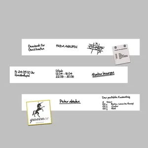 Магнитная пленка Queence "Магнитная маркерная пленка" 50х7 см, белый