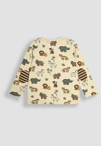 Топ с длинными рукавами SAFARI ANIMALS PRINT & STRIPE 2 PACK REGULAR FIT JoJo Maman Bébé, бежевый