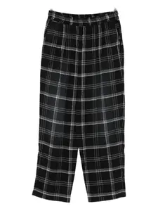 Клетчатые брюки с эластичной талией Joshua Sanders, черный