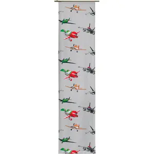 Шторка Schiebegardine Planes Delta на панели, 1 шт., Disney Wirth, светло-серый