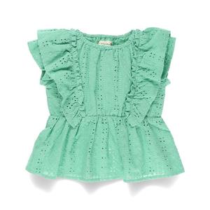 Блузка с вышивкой в виде фестончатого края Branshes, цвет Green