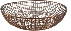 Декоративная миска Creativ deco "Новогодние украшения" (1 шт.) из металлической сетки Ø 28,00 см, цвет roségoldfarben