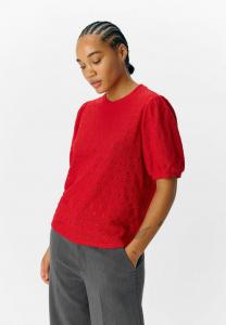 Футболка Object OBJLAILA NOOS, Barbados Cherry/Dark Red