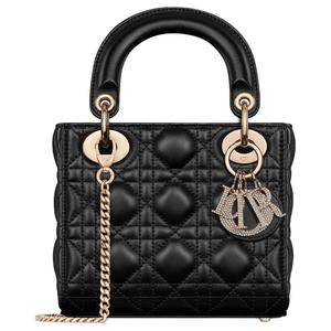 DIOR Женская сумка через плечо миниатюрная черная