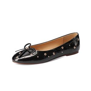 Hongyanglin Женские повседневные туфли на один каблук черные, цвет Black