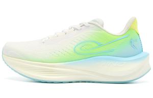 QIAODAN Кроссовки для бега Strong Wind 3TR с низким верхом, устойчивые к истиранию и амортизации, мужские, белые, сине-зеленые