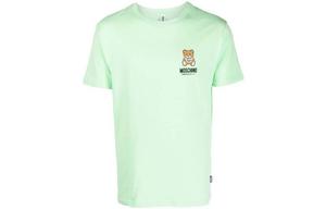 Футболка мужская зеленая MOSCHINO