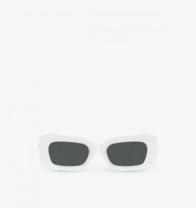 Солнцезащитные очки Ve4474U в прямоугольной оправе из ацетата Versace, белый