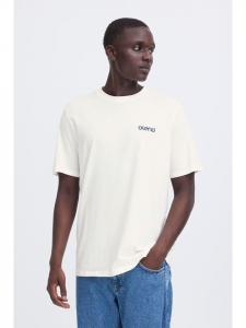 BLEND Рубашка с круглым вырезом BHEmmet белого цвета