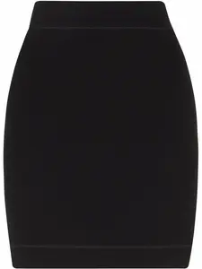 Юбка мини с завышенной талией DOLCE & GABBANA, черный