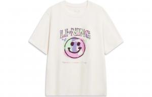 LINING Футболка с рукавом дроп-шоулдер Sports Life Collection для женщин Ecru