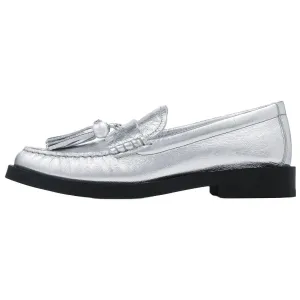 Jimmy Choo Лоферы Addie Pearl для женщин серебристые