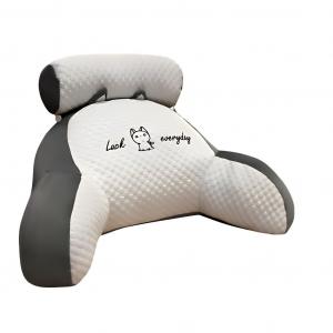 Подушка для чтения на кровать, спинка, поясничная поддержка, подлокотники, подушка для сиденья, подушка для шезлонга, 70х50см (серый) seafarer