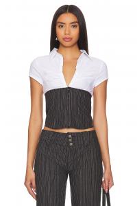 Корсетная рубашка Jaded London, черный