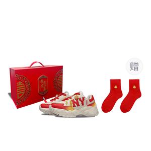 MLB Кроссовки женские с толстыми амортизирующими кольцами Big Ball Chunky Shock Absorbers, красные