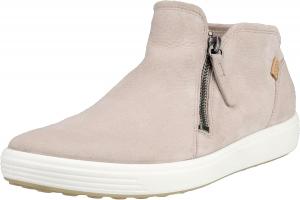 Женские ботильоны-кроссовки ECCO Soft 7 с боковой молнией, размер 7,5 US, Grey Rose Nubuck