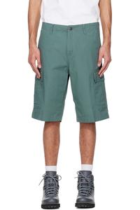 Carhartt Work In Progress Зеленые обычные шорты-карго