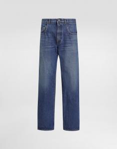 Джинсы из денима Dolce & Gabbana, мультиколор