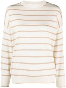 Lorena Antoniazzi полосатый джемпер тонкой вязки, нейтральный цвет