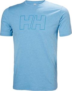 Футболка Helly-Hansen HH Tech с логотипом для мужчин - удобная, влагоотводящая рубашка для активного отдыха и повседневной носки. Helly Hansen, 645 Cyan