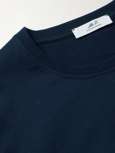 Футболка свободного кроя из органического и переработанного хлопкового джерси MR P., темно-синий