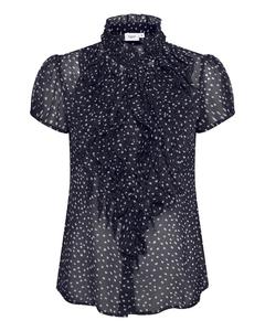 Блузка с коротким рукавом SAINT TROPEZ Blouse Lilja, ночной синий