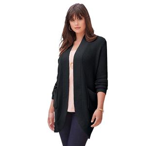 Женский термокардиган больших размеров Roaman's, черный