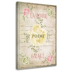 Картина арт-принт KUNSTLOFT L'amour Grace, 40x60x4 см, зеленый