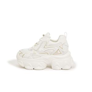 Milan Love Song Антискользящие и износостойкие легкие низкие массивные кроссовки женские, персиково-красный