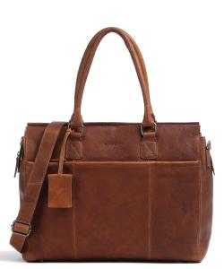 Антикварный портфель Avery 15 дюймов из зерненой кожи Burkely, коричневый