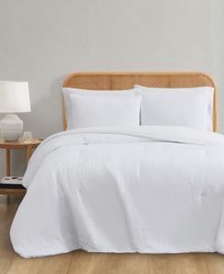 Комплект постельного белья из 3 предметов с текстурированной вафельной поверхностью, размер Full/Queen Truly Soft, белый