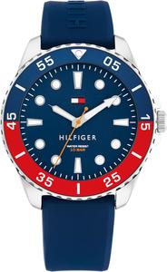 Мужские часы Tommy Hilfiger Bold Dive-Inspired - кварцевый механизм 3H, корпус из нержавеющей стали и алюминия, спортивный безель из алюминия - подарок для него, готовый к приключениям, Blue