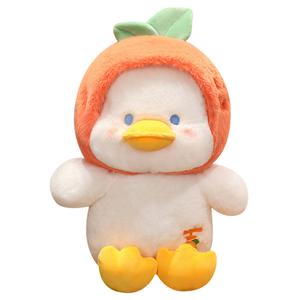 Мягкая и милая плюшевая игрушка уточка мандарин 30см/45см/60см высота MLING, оранжевый