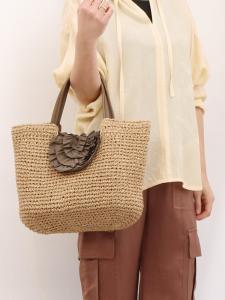 cachecache / Вязаная сумка с оборкой