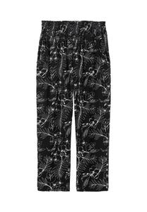 Брюки из джерси с широким присборенным поясом и цветочным принтом Sheego, цвет Schwarz Gemustert