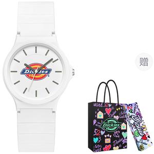 Dickies Часы Wrist Watch Quartz Movement Plastic Strap White Dial Women's Watch