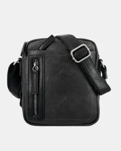Сумка-мессенджер с застежкой и регулируемой ручкой El Potro, черный