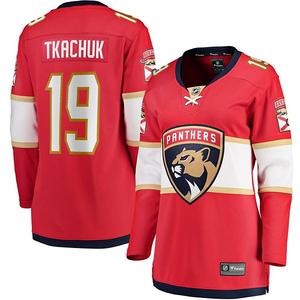 Женская футболка Florida Panthers Matthew Tkachuk красная домашняя Unbranded